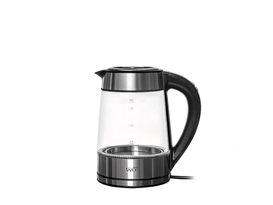 Bollitore elettrico in acciaio inox e vetro borosilicato WD Lifestyle