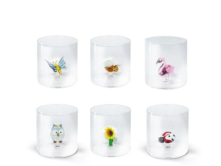 Bicchiere in vetro borosilicato figure 250ml WD Lifestyle