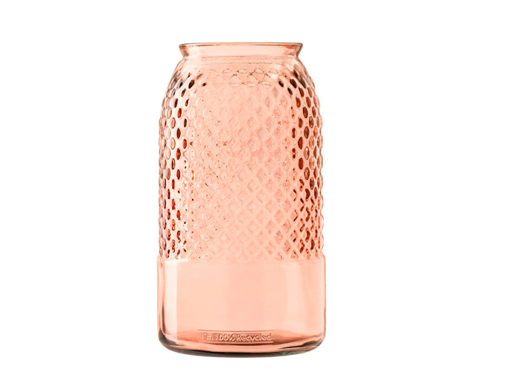 Vaso Diamante Rosa in vetro riciclato cm 28 H&H Life Style | Acquista su Un Amore di Casa Shop