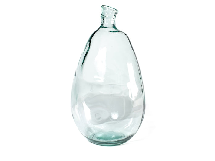 Vaso h 28 cm in vetro riciclato trasparente - Gintar