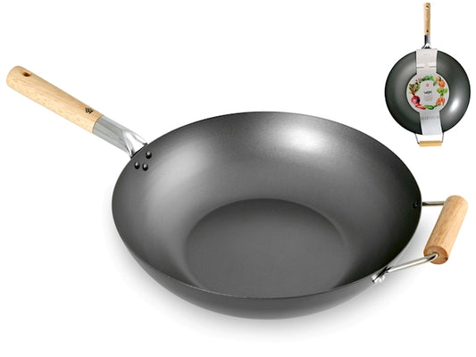 Wok 35cm Metallo antiaderente HOME