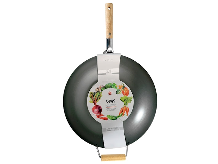 Wok 35cm Metallo antiaderente HOME