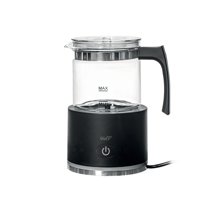 Cappucinatore elettrico in acciaio inox e vetro borosilicato WD Lifestyle