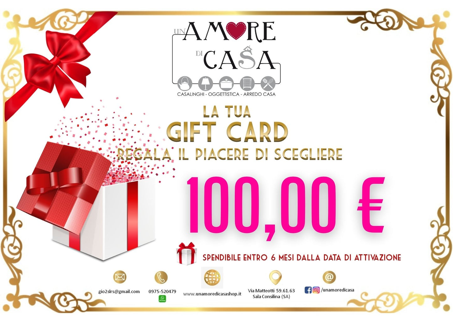 Gift Card 100 Un Amore di Casa