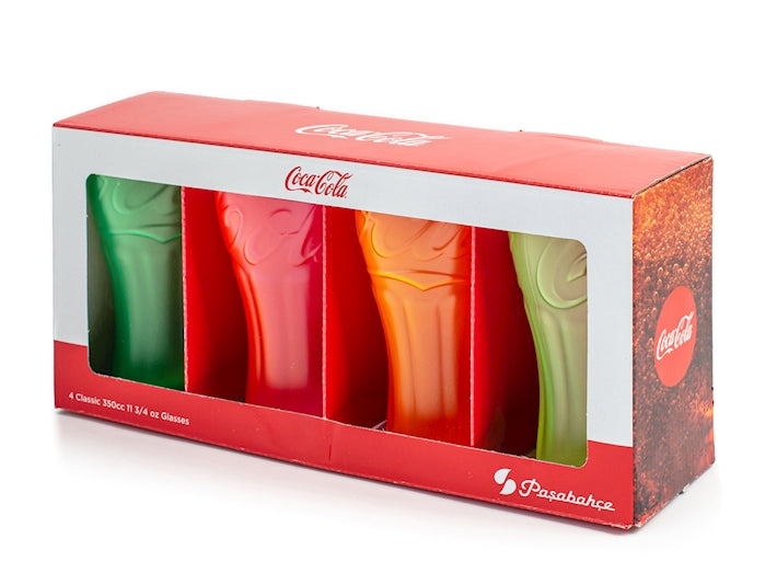 Set 4 bicchieri Coca-Cola cl35  Acquista su Un Amore di Casa Shop
