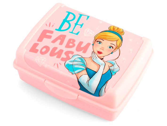 Porta merenda/pranzo PLP Princess Fabulous Disney in polipropilene decorato cm 17x13x6,5 h. lavabile in lavastoviglie Lulabi | Acquista su Un Amore di Casa Shop